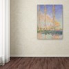 Trademark Fine Art Monet 'French Poplars' Canvas Art, 24x32 AA00995-C2432GG
